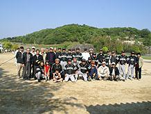 最後に選手・会員・家族で記念写真